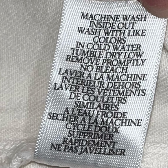 FRANK & EILEEN | Classic Derry Illusion Pull-On Pants in Antique White | Size 30 - Picture 9 of 9